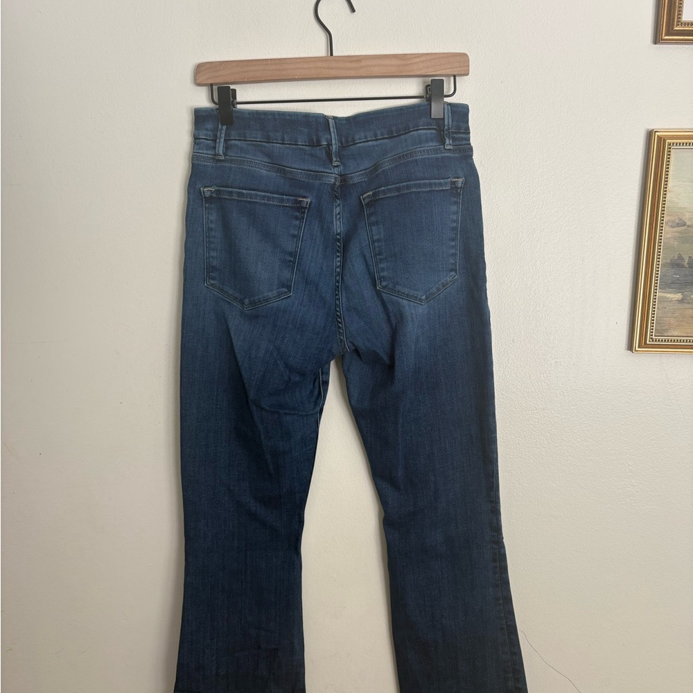 FRAME Le Crop Mini Boot High Rise Stretchy Women's Blue Jeans size 30 EUC AC - Picture 5 of 6
